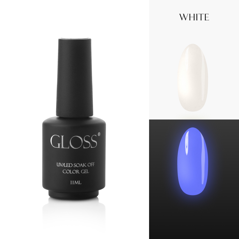 Luminescent gel polish White Elf, 11 ml